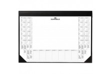 Durable 729101 Sous-main avec Bloc Calendrier 25 pages sur 2 ans 59 x 42 cm Noir