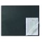 Durable 729301 Sous-main Rectangulaire avec Rebord de Protection et Rabat Transparent 65 x 50 cm Noir