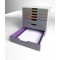 DURABLE - VARICOLOR® 7 - Module de Classement 7 Tiroirs - Rangement pour Bureau pour Documents au Format A4+