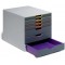 DURABLE - VARICOLOR® 7 - Module de Classement 7 Tiroirs - Rangement pour Bureau pour Documents au Format A4+