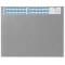 Durable 720410 Sous-main avec Rabat Transparent et Bande Calendrier Format Bureau 65 x 52 cm Gris