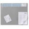 Durable 720410 Sous-main avec Rabat Transparent et Bande Calendrier Format Bureau 65 x 52 cm Gris