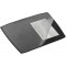 Durable 720101 Artwork Sous-main Forme Trapeze avec Rabat Transparent 65 x 52 cm Noir