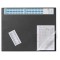 Durable 720401 Sous-main avec Rabat Transparent et Bande Calendrier Format Bureau 65 x 52 cm Noir