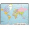 Durable 721119 Sous-main Planisphere Carte du monde sous Film Transparent 53 x 40 cm