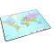 Durable 721119 Sous-main Planisphere Carte du monde sous Film Transparent 53 x 40 cm