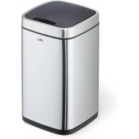 Durable 342123 Poubelle Automatique NO Touch, avec bac interieur, 12 litres, Argent 270 x 500 x 270 (L x H x P)