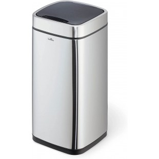 Durable 342223 Poubelle Automatique NO Touch, avec bac interieur, 21 litres, Argent 300 x 630 x 300 (L x H x P)