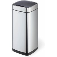 Durable 342323 Poubelle Automatique NO Touch, avec bac interieur, 35 litres, Argent 245 x 740 x 345 (L x H x P)