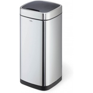 Durable 342323 Poubelle Automatique NO Touch, avec bac interieur, 35 litres, Argent 245 x 740 x 345 (L x H x P)