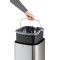 Durable 342323 Poubelle Automatique NO Touch, avec bac interieur, 35 litres, Argent 245 x 740 x 345 (L x H x P)