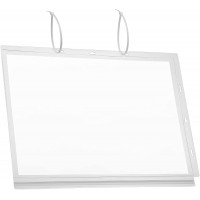 Durable 502819 Pochette d'affichage etanche A3 Fixation Serre-Cables, Sachet de 5, Transparent