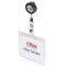 Durable 813819 Pochette Porte-badge Universel avec Enrouleur 8152 pour Insertion Format 60 x 90 mm Plastique Resistant Transpare