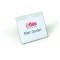 Durable 813519 Badge Sans Clip PVC Rigide Bristol 90 x 60mm Plastique Blanc