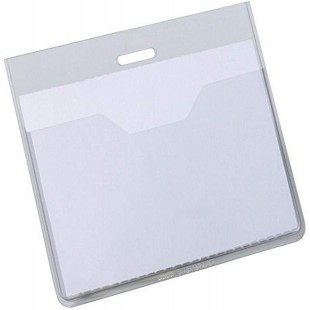 Durable 813619 Boite de 20 Porte-badges avec Pochettes ouvertes 60 x 90 mm