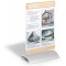 Durable 858819 Presenter Presentoir Porte - Affiche de Table Format A5 Recto/Verso sur Socle Profile Aluminium + Plaque Acryliqu