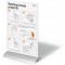 Durable 858919 Presenter Presentoir Porte - Affiche de Table Format A4 Recto/Verso sur Socle Profile Aluminium + Plaque Acryliqu