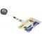 Durable 801119 Boite de 10 Porte-cartes de securite ouvert avec Enrouleur 54 x 85 mm