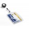 DURABLE - Porte-badge Rigide pour 1 Carte de Securite + Enrouleur - Dimensions Interieures : 54x85 mm - 10 Unites