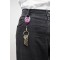 Durable 832712 Pince a  boucles Style Jojo (avec mousqueton) 1 piece, violet