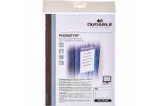 Durable Pocketfix Sachet de 10 Porte-etiquettes adhesifs 43 x 74 mm