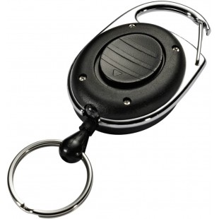 Durable 819801 Style LED Enrouleur Yoyo Longueur 80 cm Attache Ceinture avec Anneau Prisonnier Porte-cles + Eclairage LED Sachet