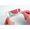 Durable 854023 Boite de 10 Porte-badges Classic avec Aimant 30 x 65 mm Argent