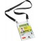 Durable 852501 Pochette Porte-badge Evenement avec Lacet Textile Duo Noir pour Insertion Format A6 148 x 105 mm Plastique Resist