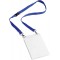 Durable 852507 Pochette Porte-badge Evenement avec Lacet Textile Duo Bleu pour Insertion Format A6 148 x 105 mm Plast