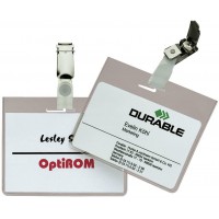 Durable 860319 Pack de 5 Porte-badges avec Clip 60 x 90 mm