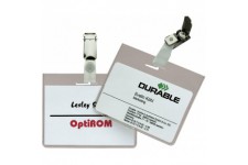 Durable 860319 Pack de 5 Porte-badges avec Clip 60 x 90 mm