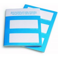 Durable 860506 Badges Auto-adhesifs pour Ecriture Manuelle Format 30 x 60 mm Coloris Bleu Lot de 50