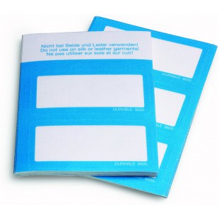 Durable 860506 Badges Auto-adhesifs pour Ecriture Manuelle Format 30 x 60 mm Coloris Bleu Lot de 50