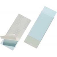 DURABLE Pochettes adhesives Pocketfix - 154 x 62 mm - Interieur : 150 x 58 mm - Incolore (10 pieces), vous recevrez 1 paquet de 