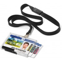 Durable Pushbox Trio Pack de 10 Porte-cartes de securite avec lacet textile 54 x 87 mm