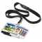 Durable Pushbox Trio Pack de 10 Porte-cartes de securite avec lacet textile 54 x 87 mm
