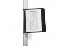 Durable 591401 Vario Magnet Wall 5 Support mural avec 10 pochettes de protection Noir