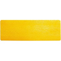 Durable 170304 - Segnaletica da Pavimento Forma a Striscia, 50 x 0.7 x 150 mm, Giallo, Confezione da 10 Pezzi, 10 Pezzi