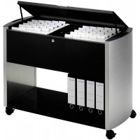 Durable 3080121 Design Line Desserte Mobile pour 100 Dossiers Suspendus Format Mixte - (L x H x P) 99 x 69,5 x 44 cm Finition An