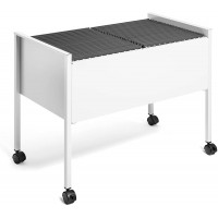 Durable 308210 Desserte Mobile pour 100 Dossiers Suspendus Format A4 Dimensions (L x H x P) 76 x 59,2 x 42,5 cm Finition Metal G