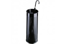 Durable 335001 Porte-Parapluies Avec Perforations 28,5 litres Hauteur 62 cm en Metal Coloris Noir