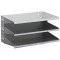 Durable 335910 Support de Tri (Avec 3 etageres), pour Table ou Mur, Gris