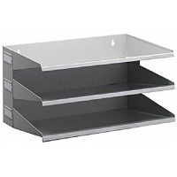 Durable 335910 Support de Tri (Avec 3 etageres), pour Table ou Mur, Gris
