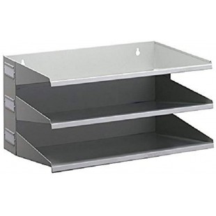 Durable 335910 Support de Tri (Avec 3 etageres), pour Table ou Mur, Gris