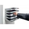 Durable 336110 Trieur Metallique Mural 8 Compartiments Horizontaux Hauteur 54 cm pour Documents au Format A4+ Coloris Gris