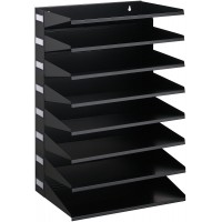 Durable 336101 Trieur horizontal 8 Compartiments Noir