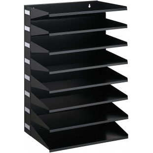 Durable 336101 Trieur horizontal 8 Compartiments Noir