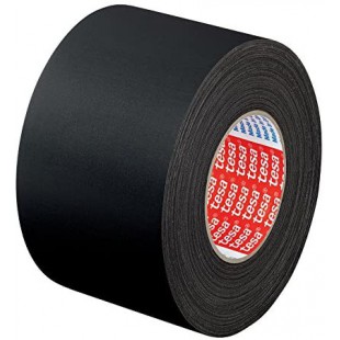 Tesa 04651-00014-00 Premium Adhesif toile, Noir, 25 m x 50 mm