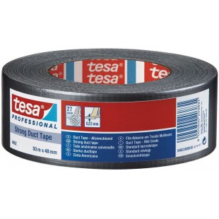 Tesa Ruban Tissu 4662 48 mm x 50 m, 1 piece, noir, 110637709