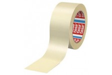 Lot de 10 : Tesa 04329-00003-01 Adhesif de masquage papier finement crepe, Jaune Pastel, 50 m x 30 mm